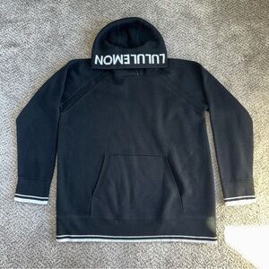 lululemon Athletic Black Hoodie with White Accents